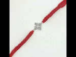 Load and play video in Gallery viewer, Premium Swastik 925 Sterling Silver Rakhi for Brother