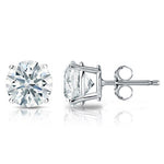 Load image into Gallery viewer, Solitaire Round 925 Sterling Silver Stud Earrings
